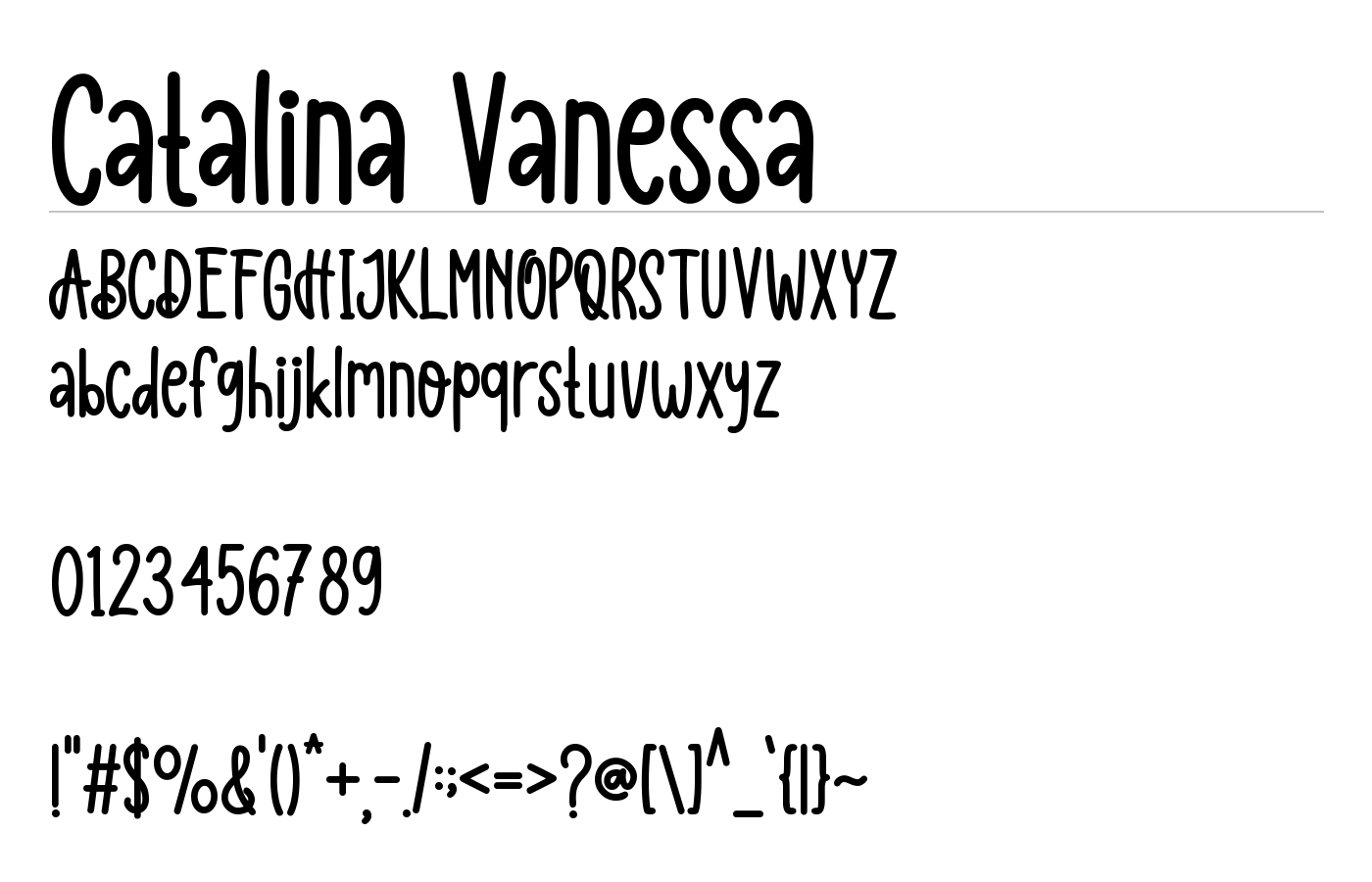 Catalina Vanessa Font preview
