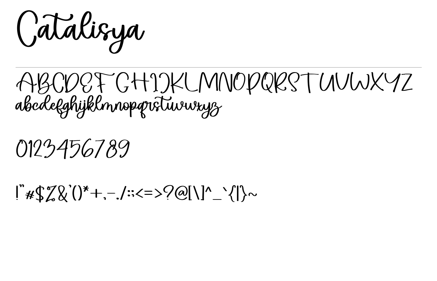 Catalisya Font preview