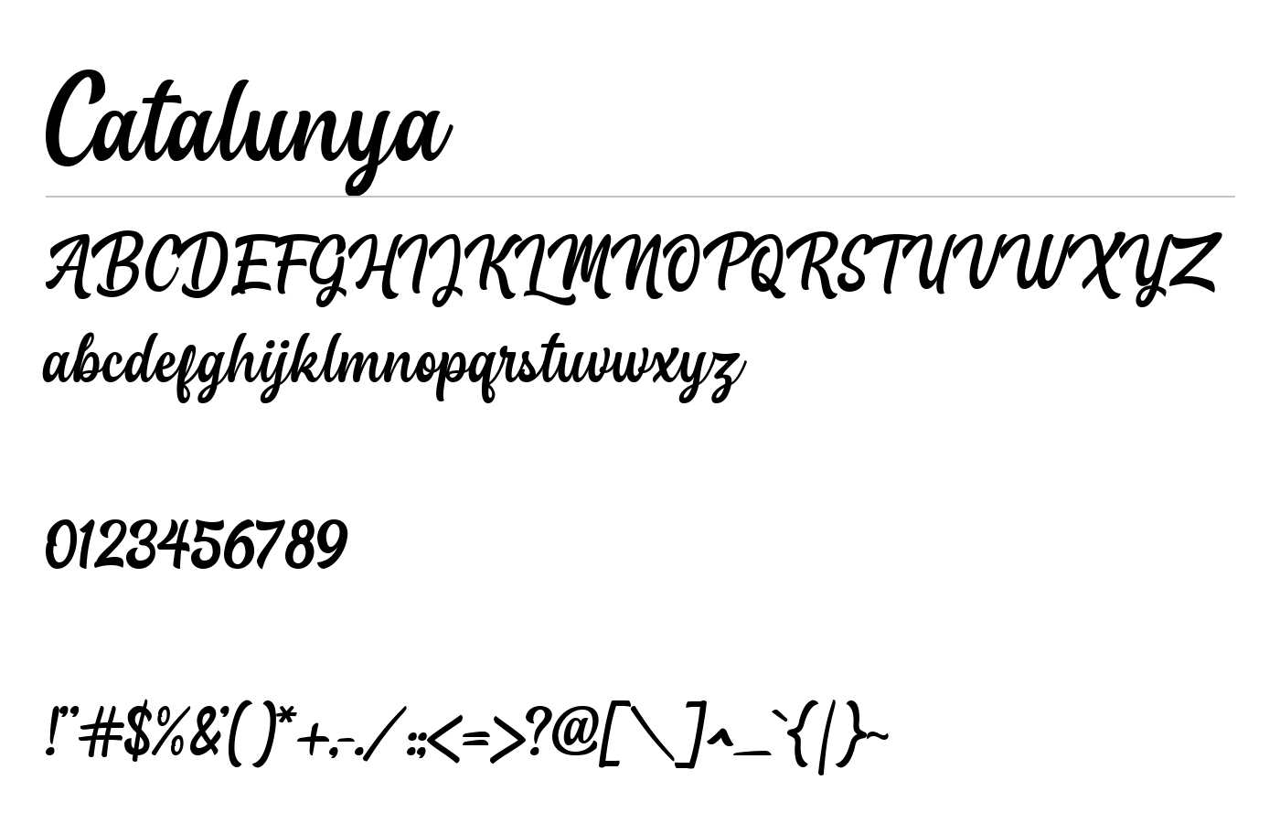 Catalunya Font preview