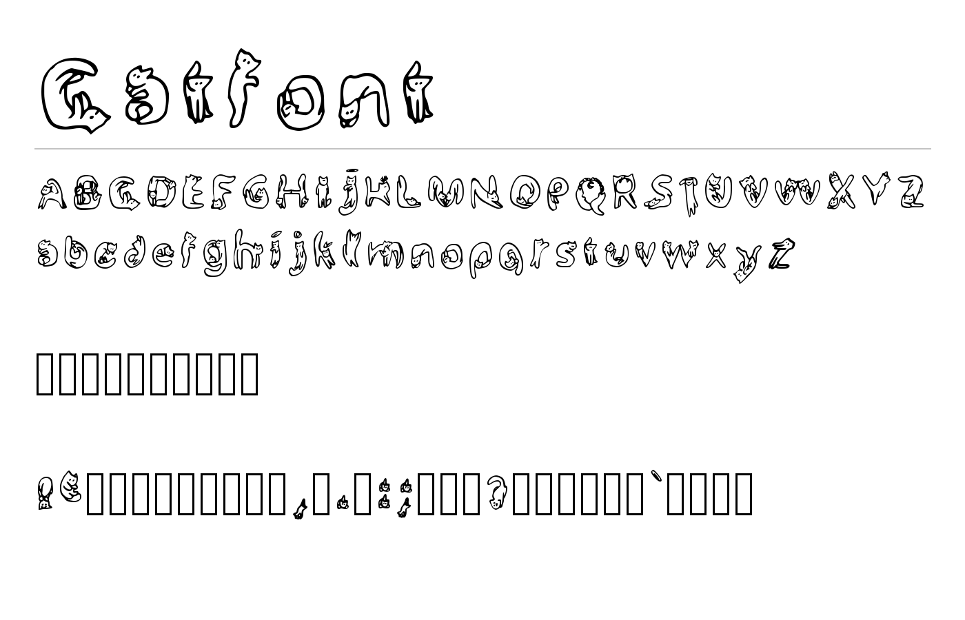 Catfont preview