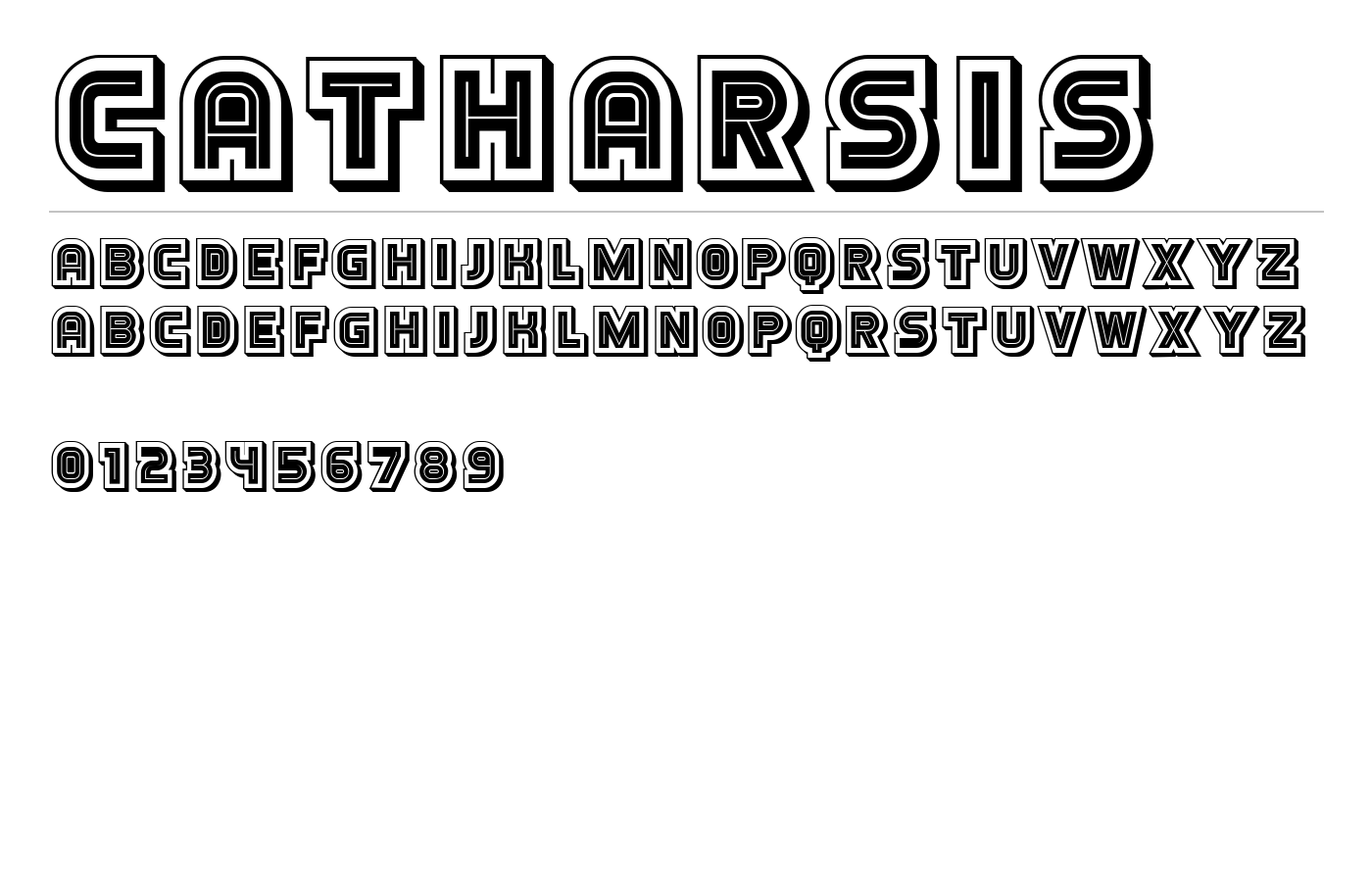 Catharsis Font preview