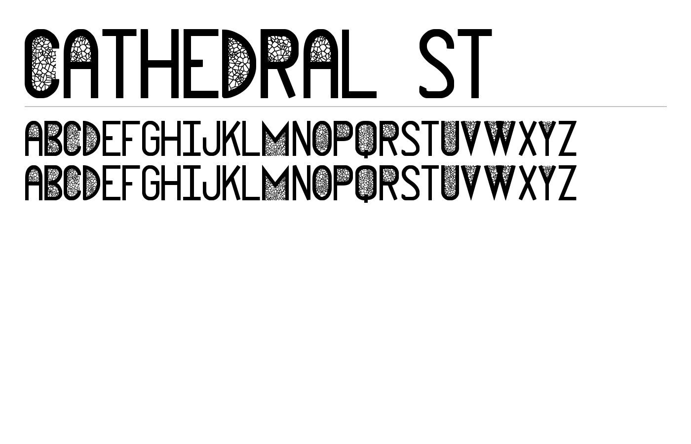 Cathedral St Font preview