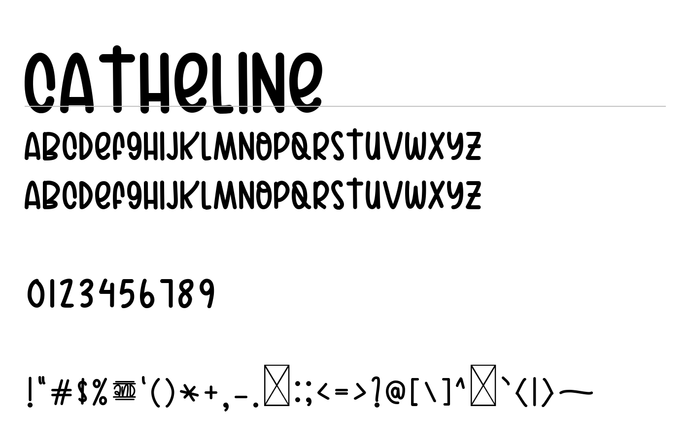 Catheline Font preview