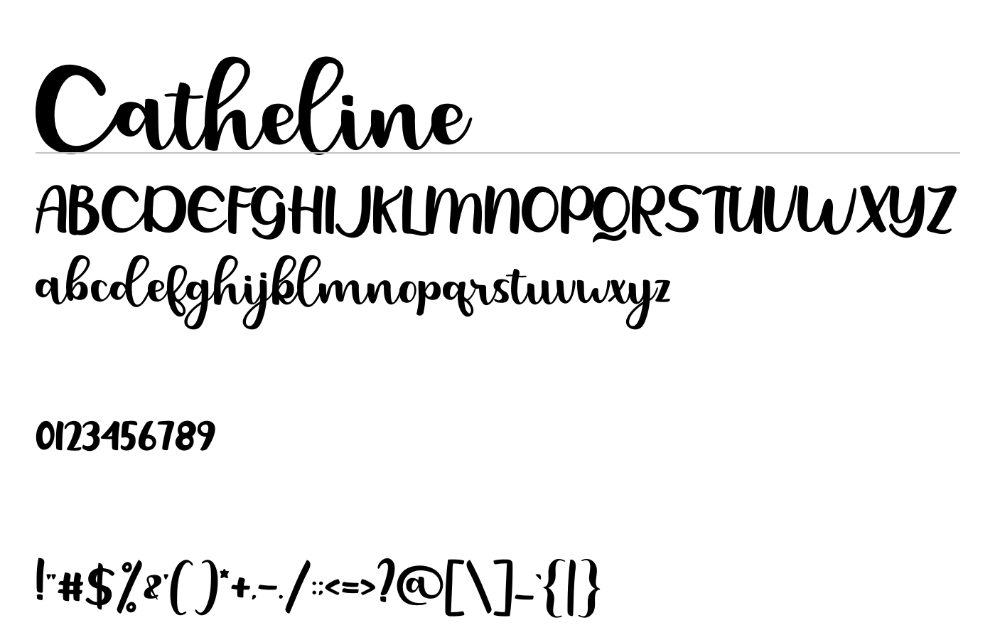 Catheline Font preview