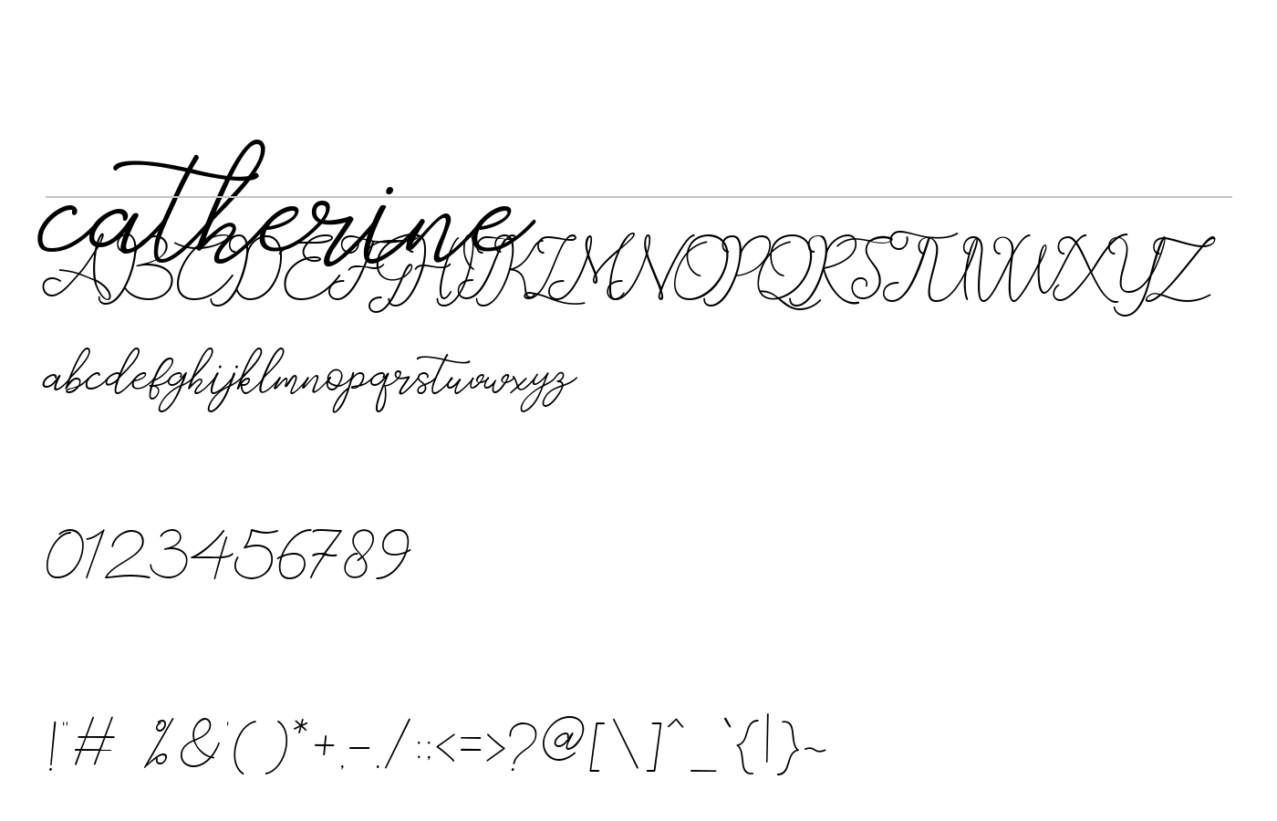 catherine Font preview