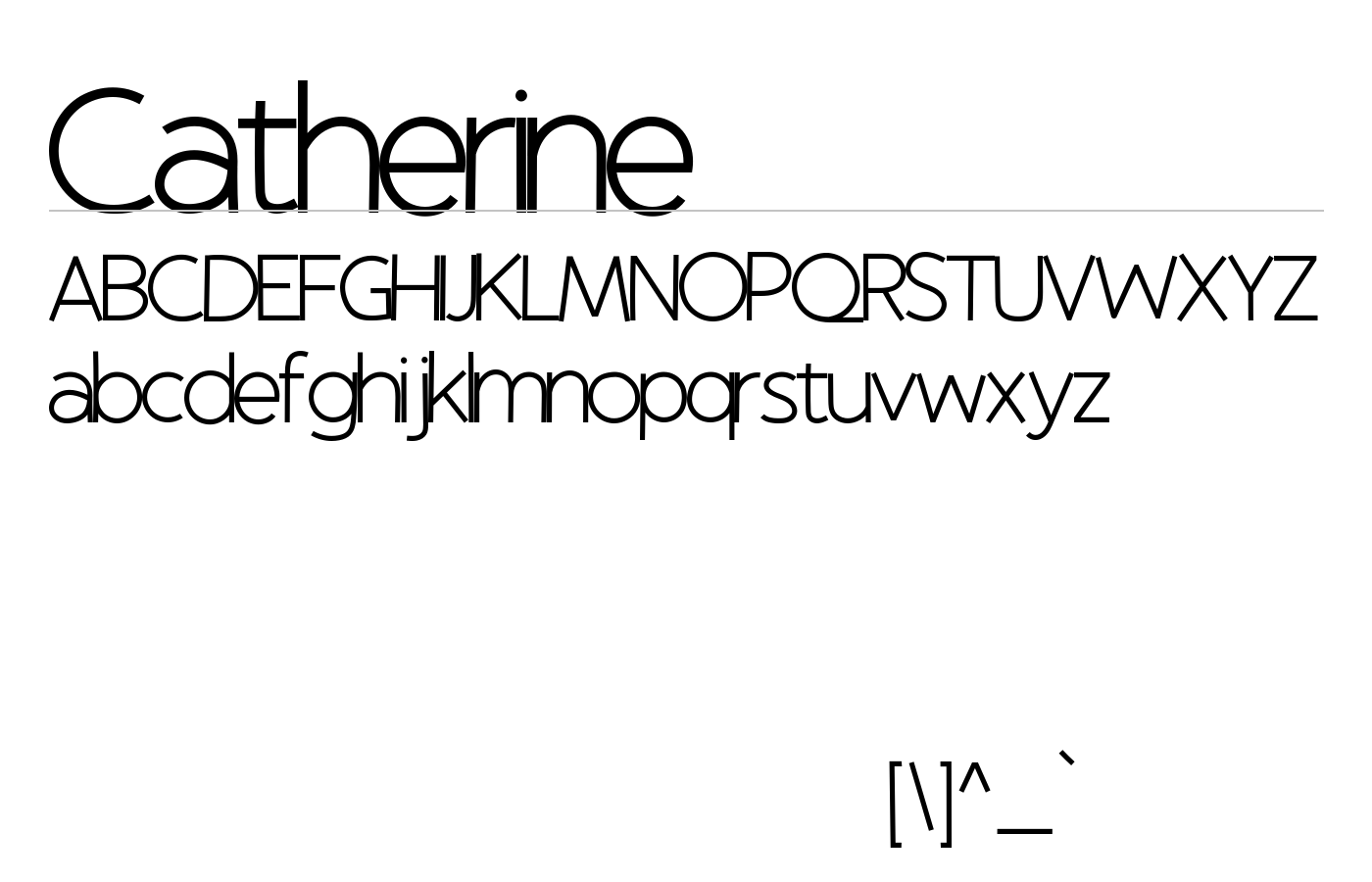 Catherine Font preview