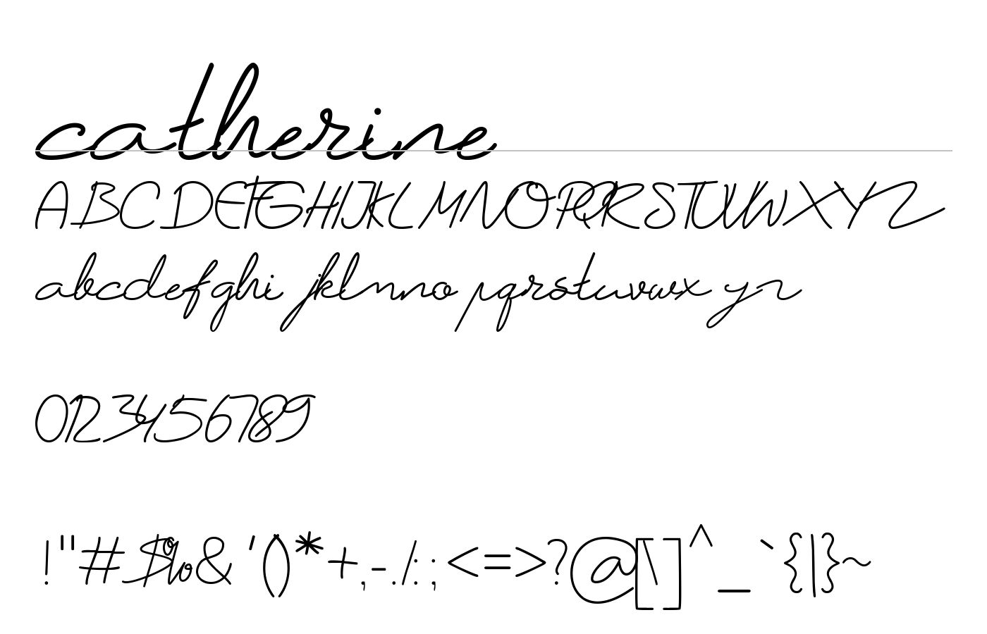 Catherine Font preview