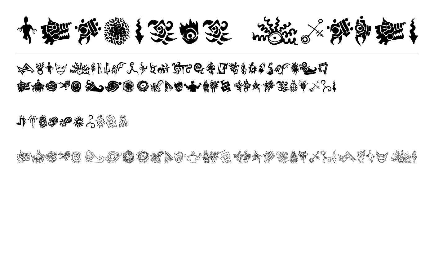 Cathzulu Extraz Font preview