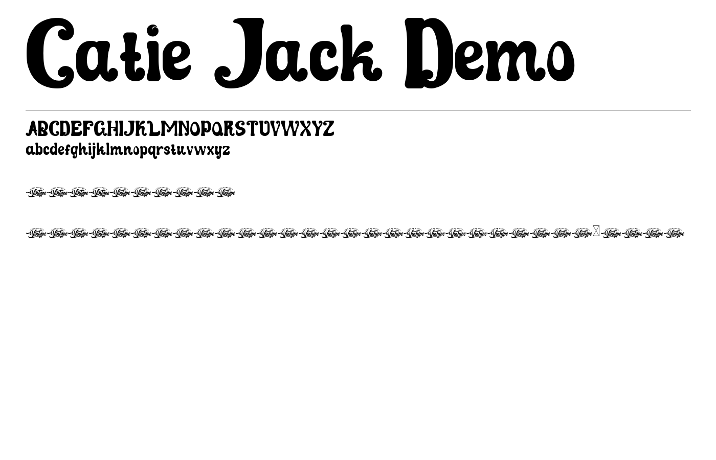 Catie Jack Demo Font preview
