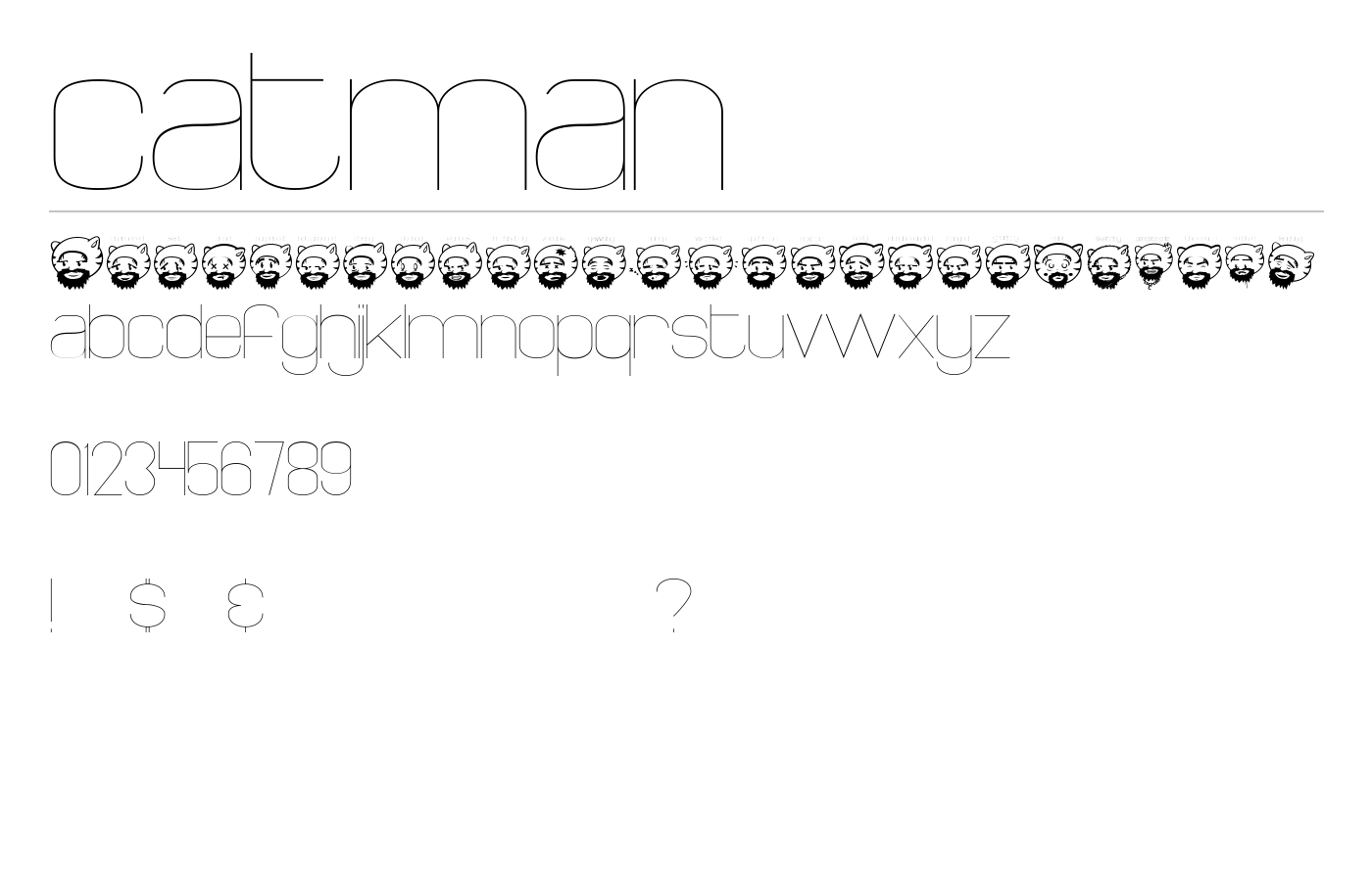 catman Font preview