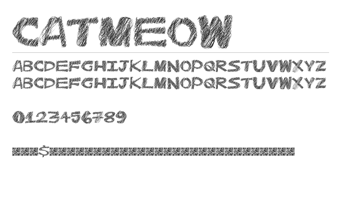 CatMeow Font preview