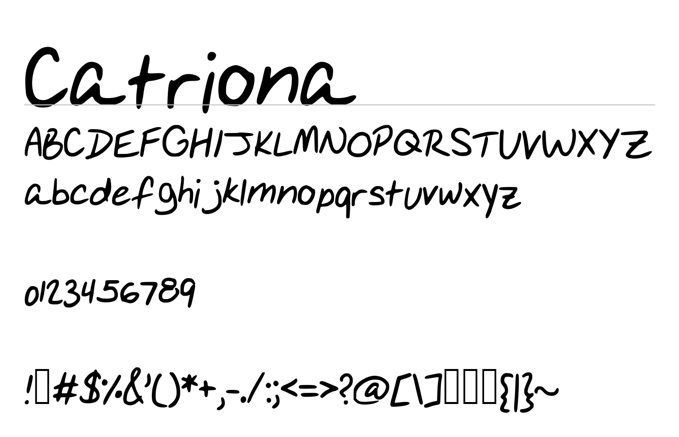 Catriona Font preview