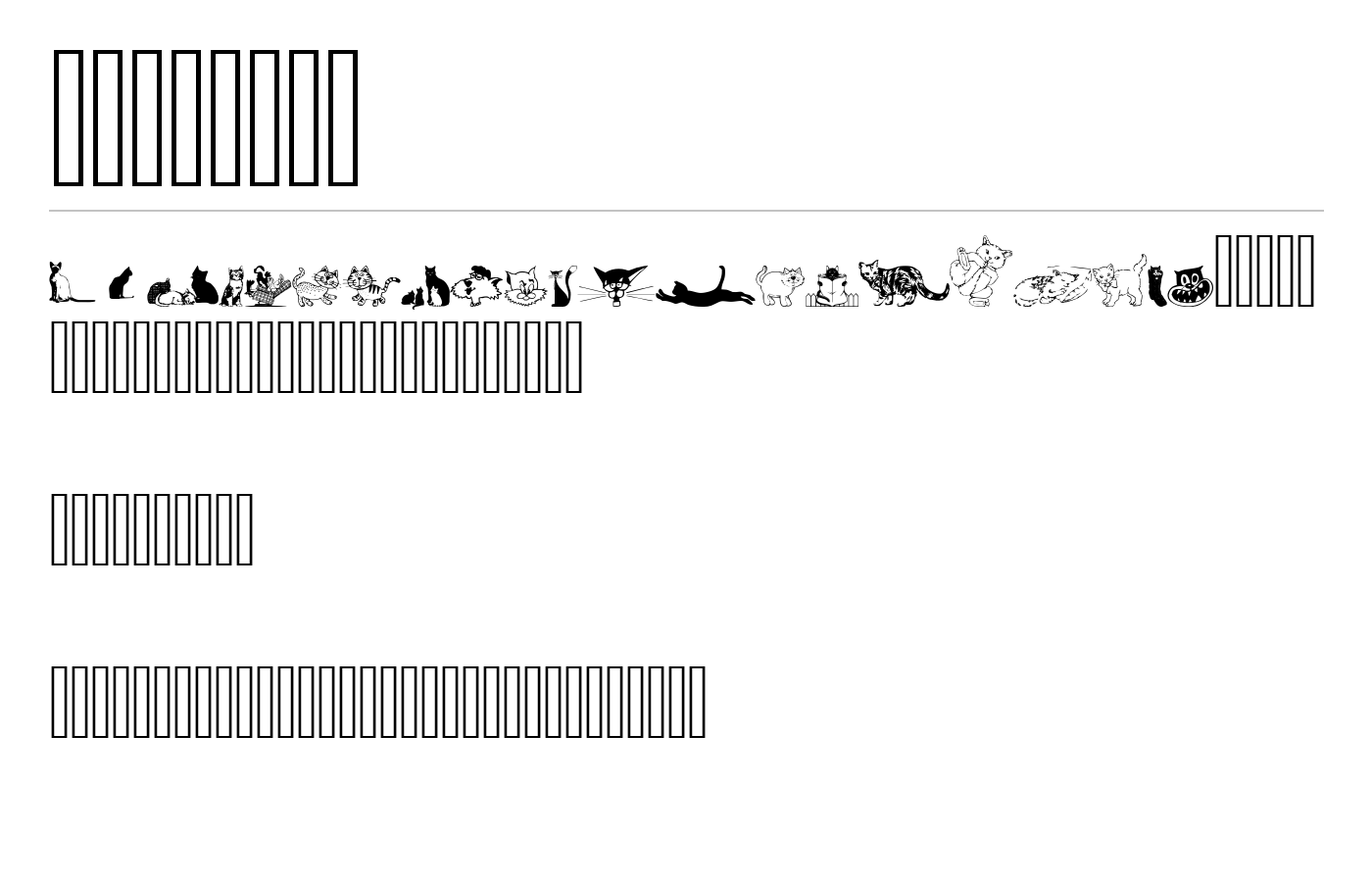 cats_csp Font preview