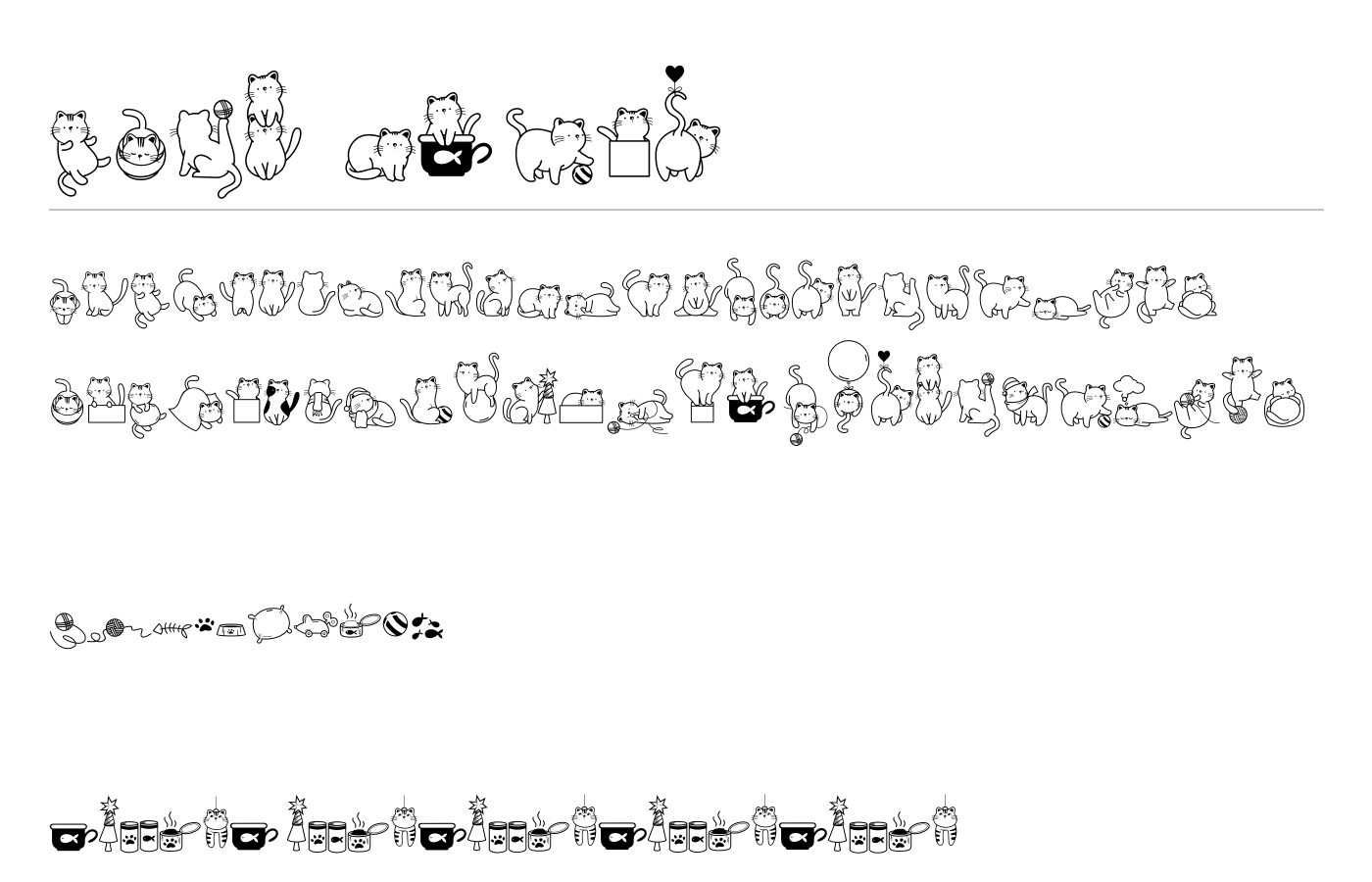 Cats Lover Font preview