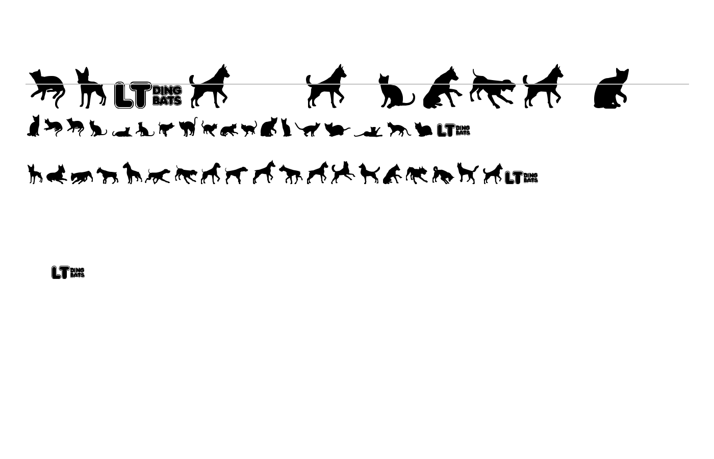 Cats vs Dogs LT Font preview