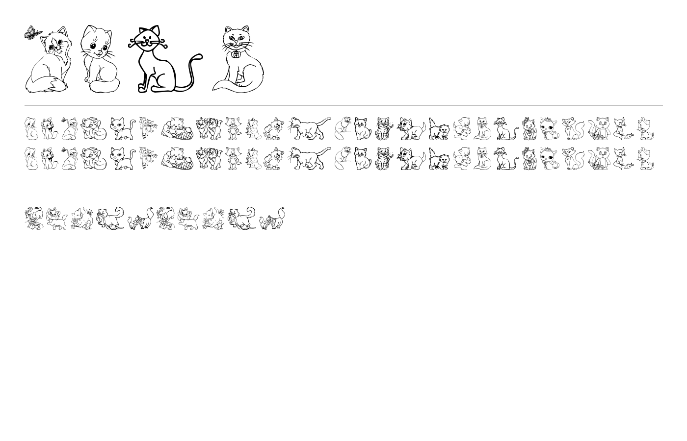 cats Font preview