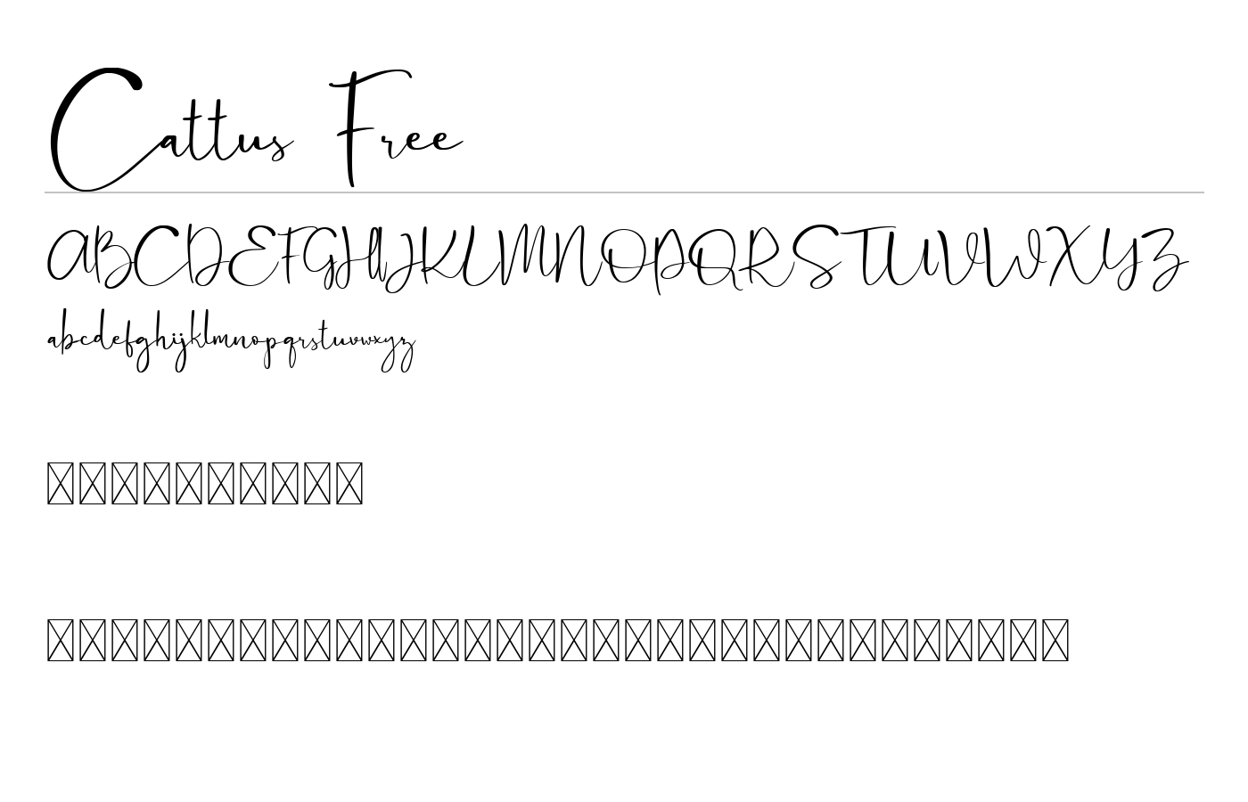 Cattus Font preview