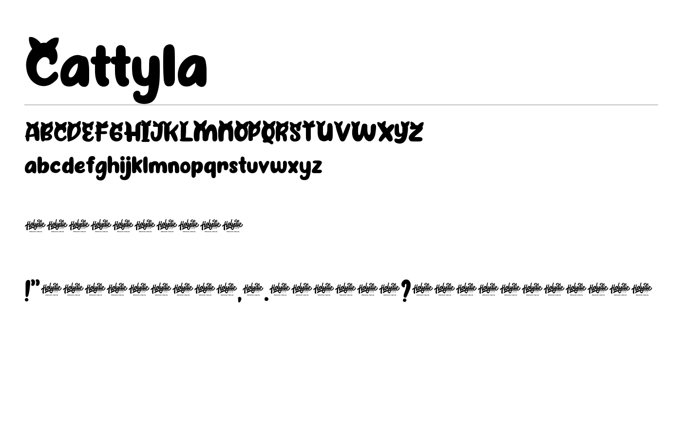 Cattyla Font preview
