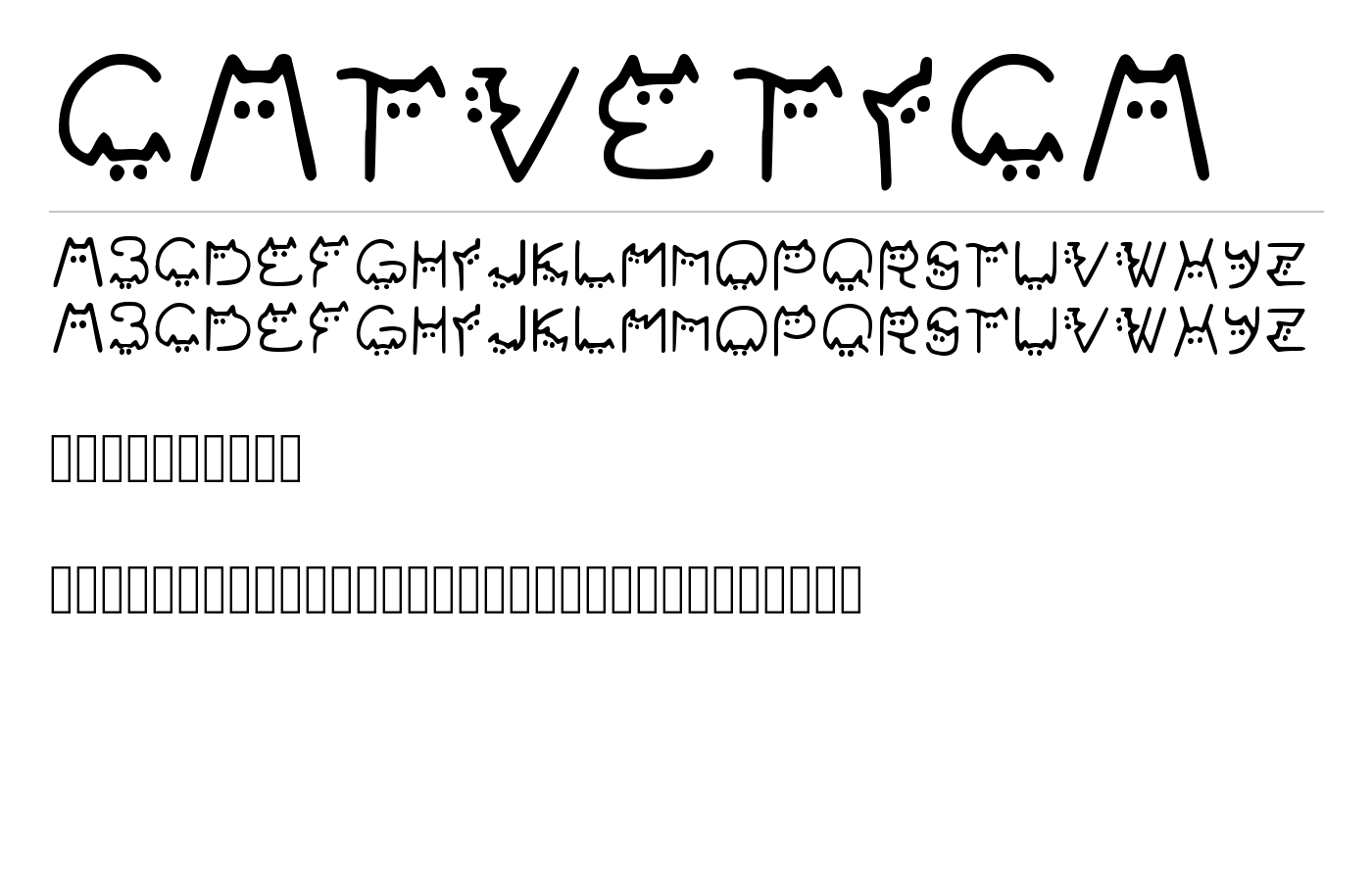 Catvetica Font preview