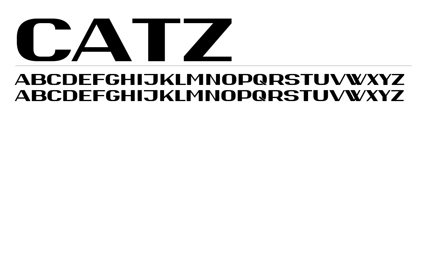 Catz Font preview
