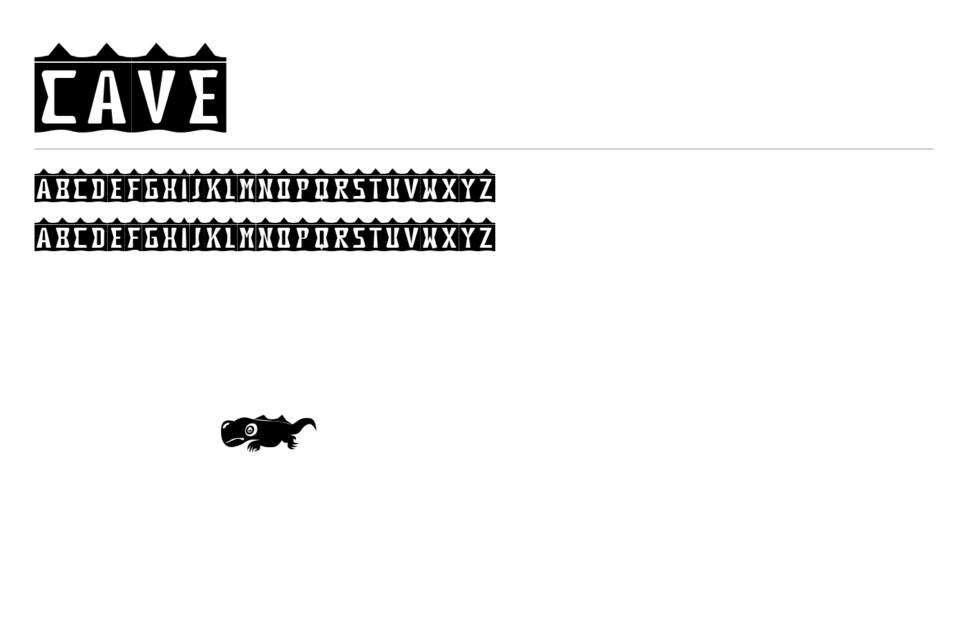 Cave Font preview