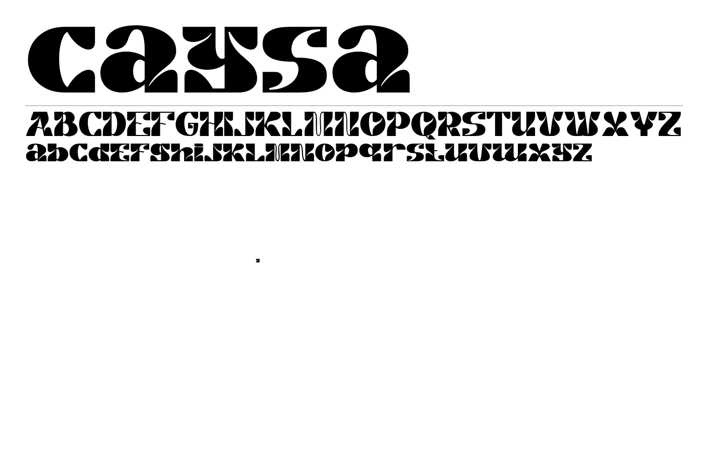 caysa Font preview