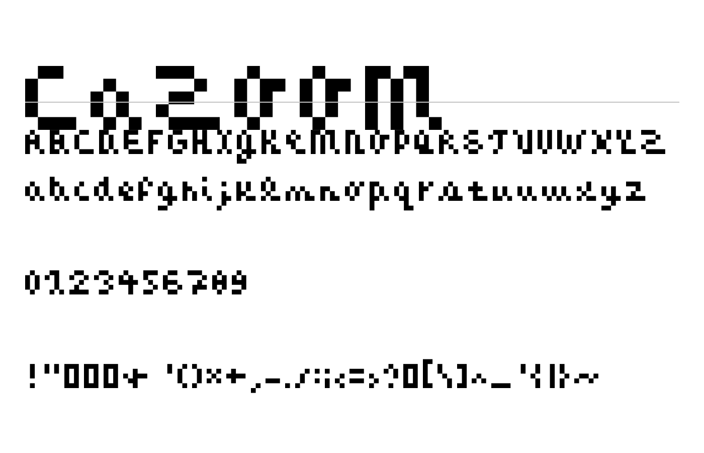 CaZOOM Font preview