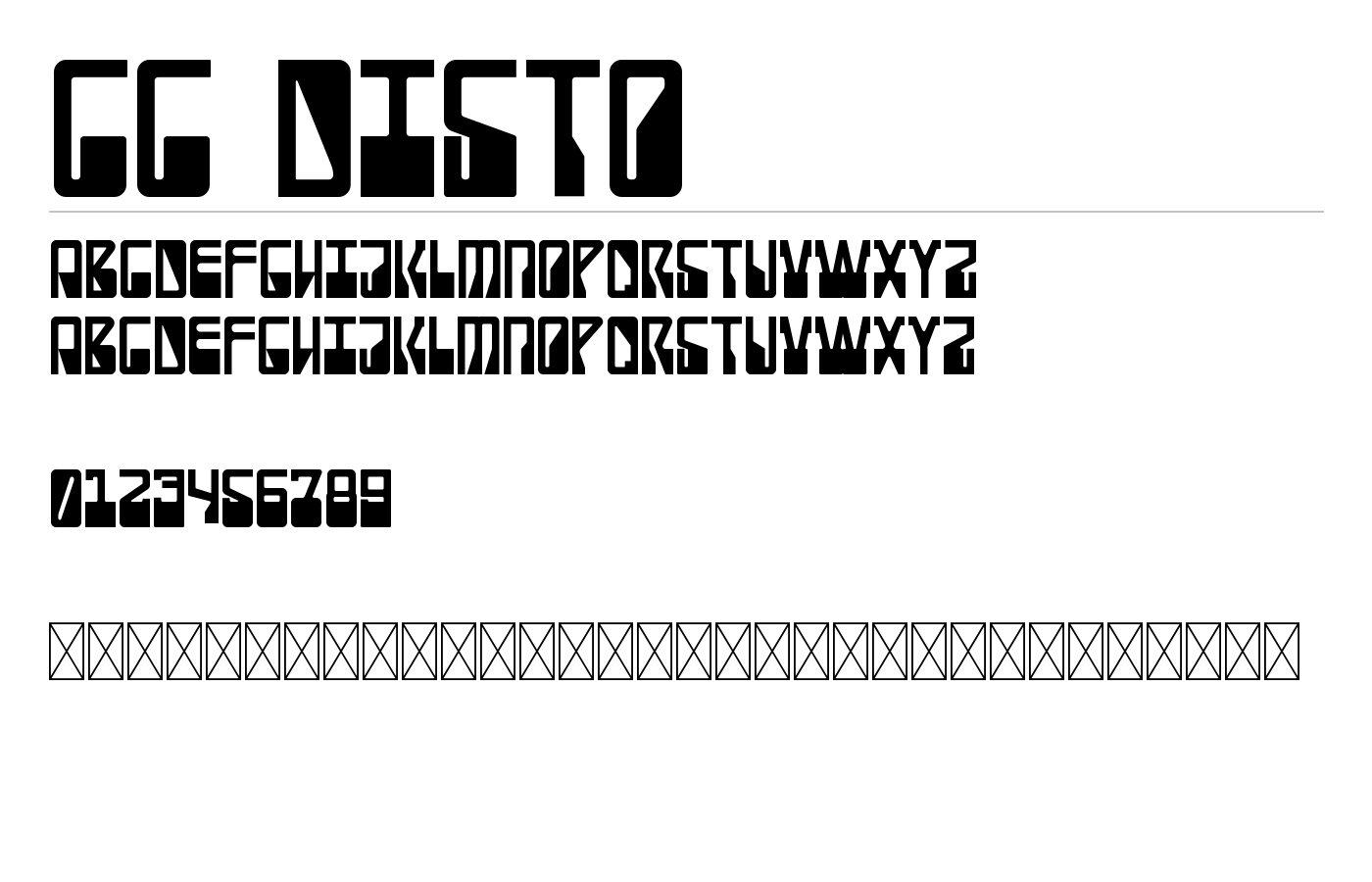 CC Disto Font preview