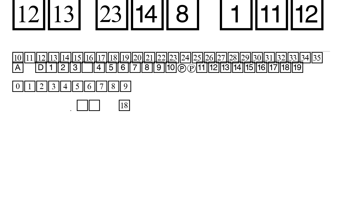 CD Numbers Font preview