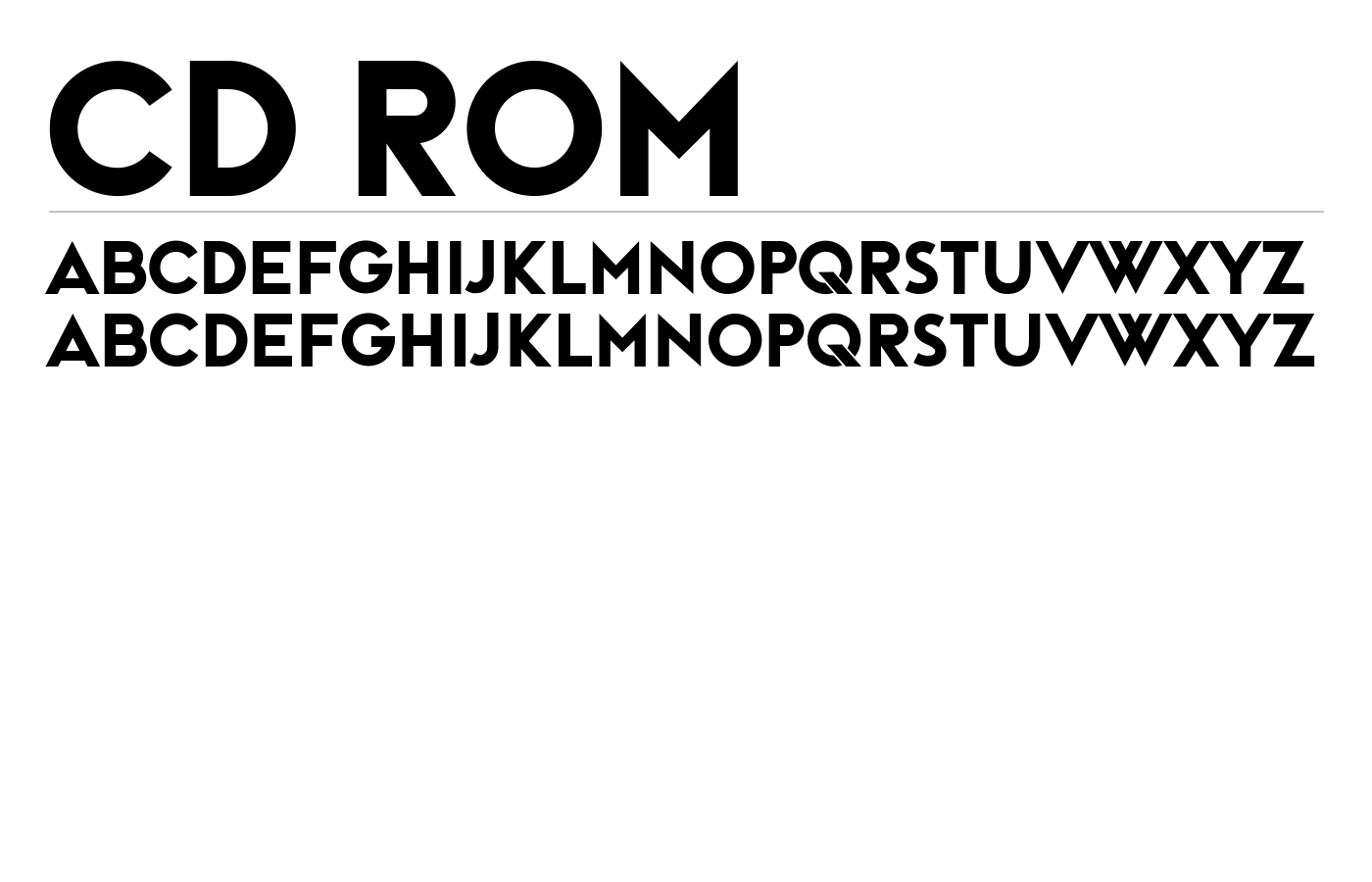 Cd Rom Font preview