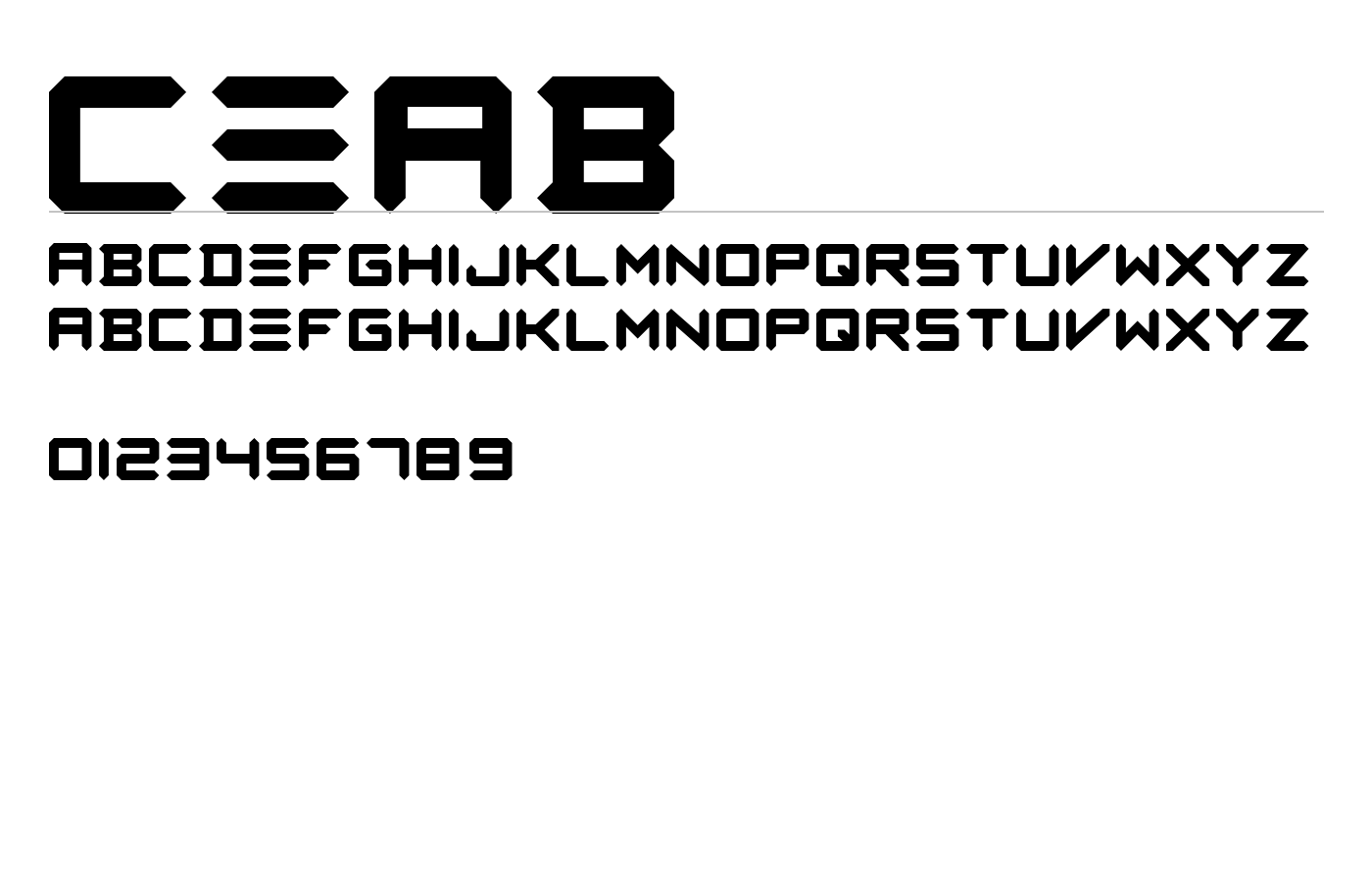 CEAB Font preview