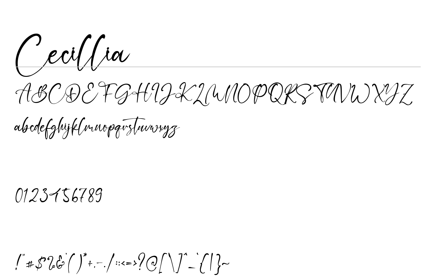 Cecillia Font preview
