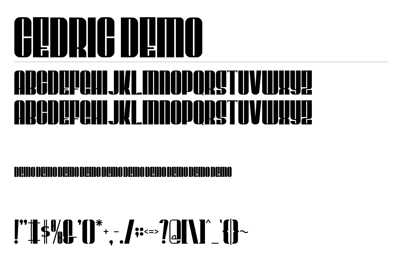 Cedric Font preview