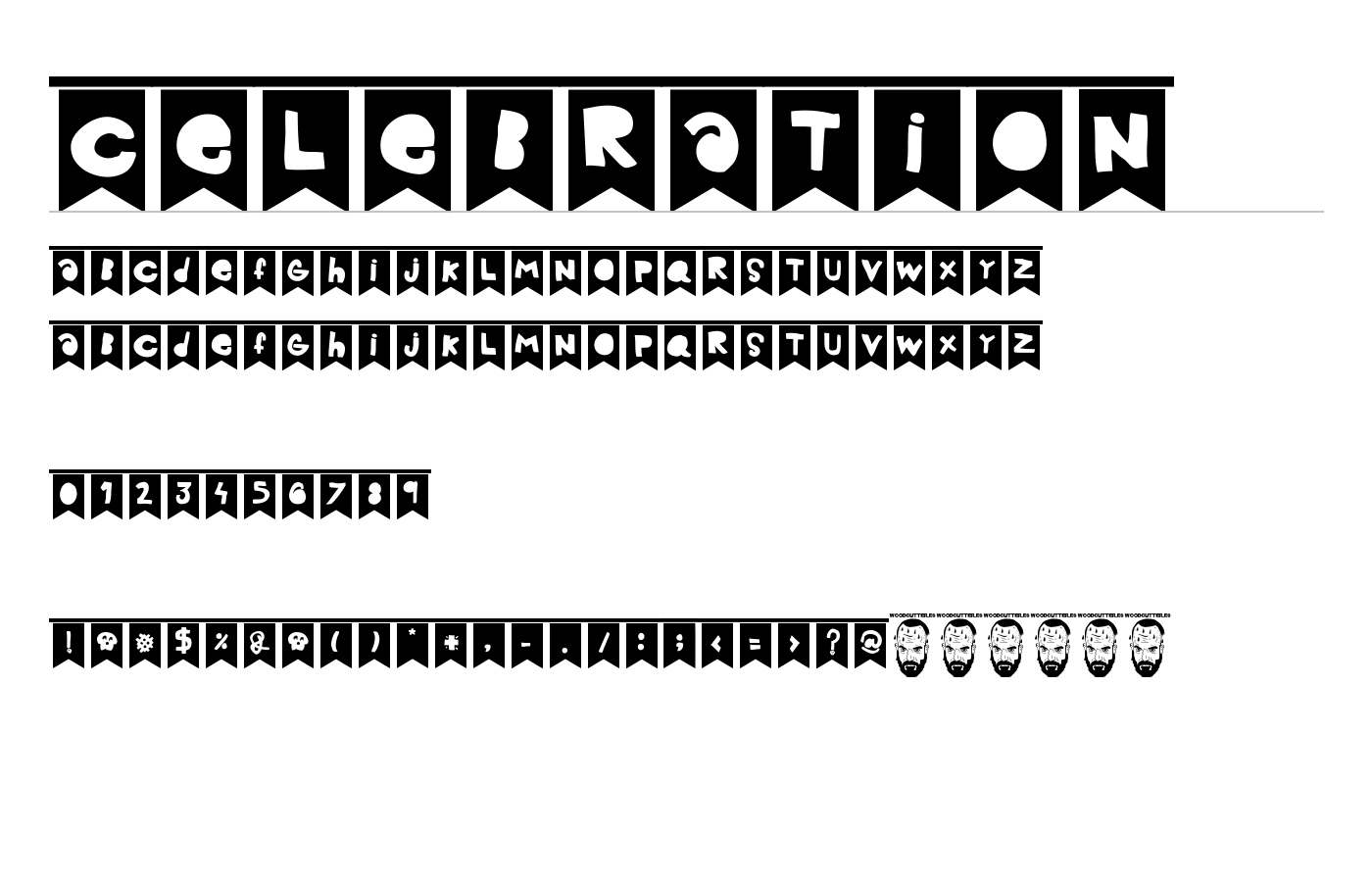 Celebration Font preview