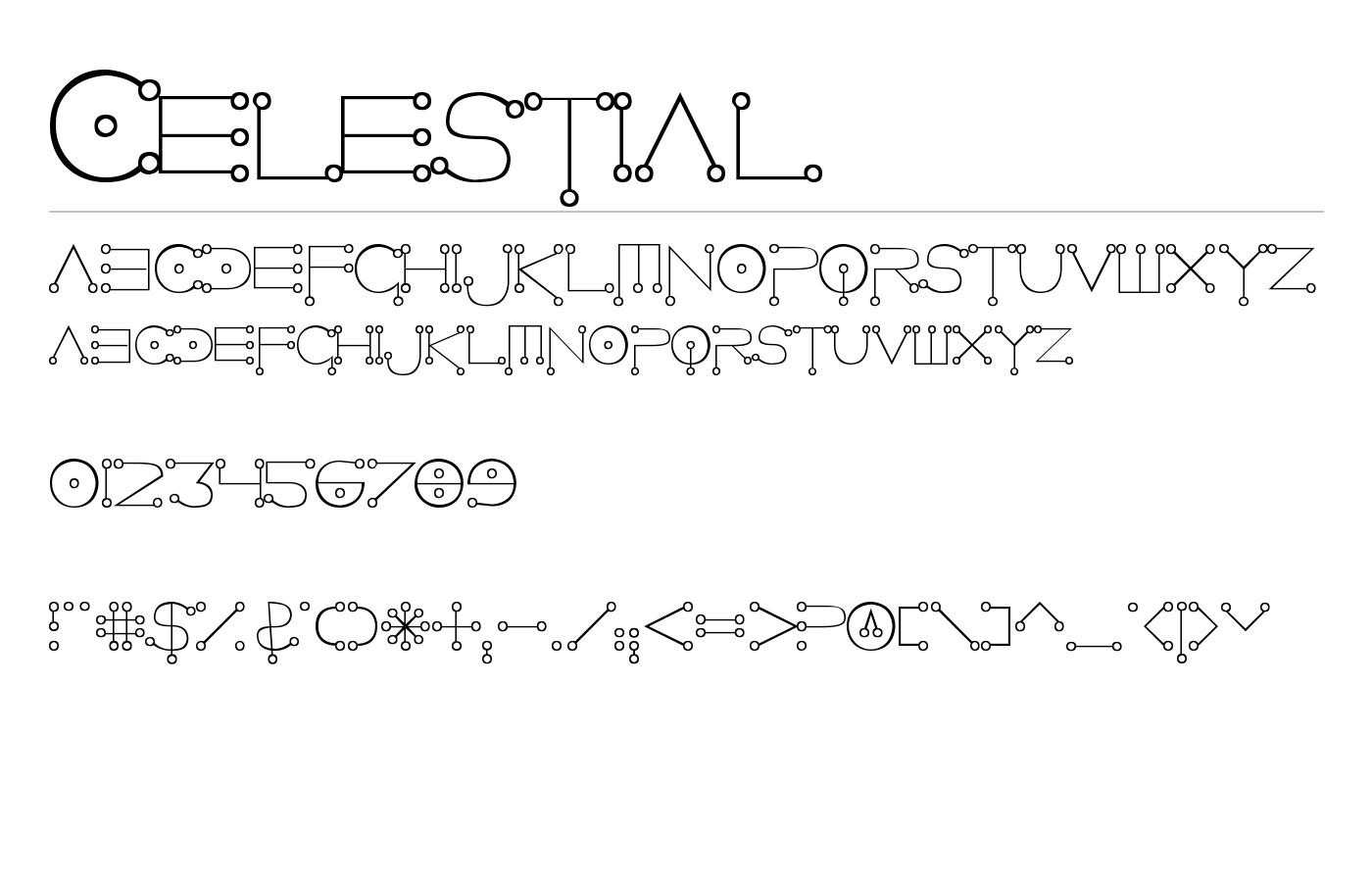 Celestial Font preview