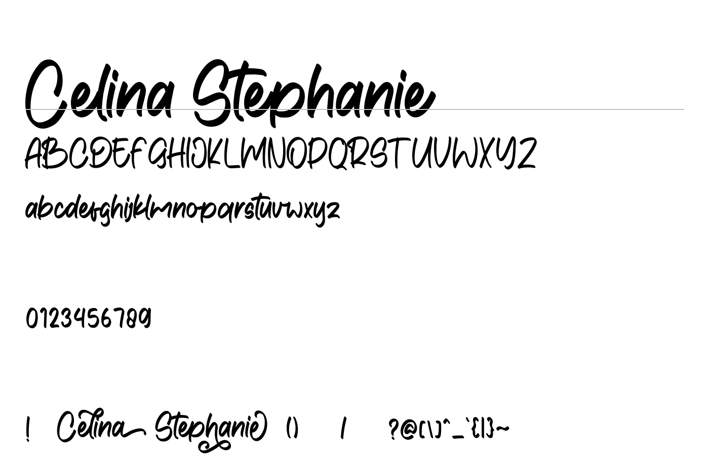 Celina Stephanie Font preview