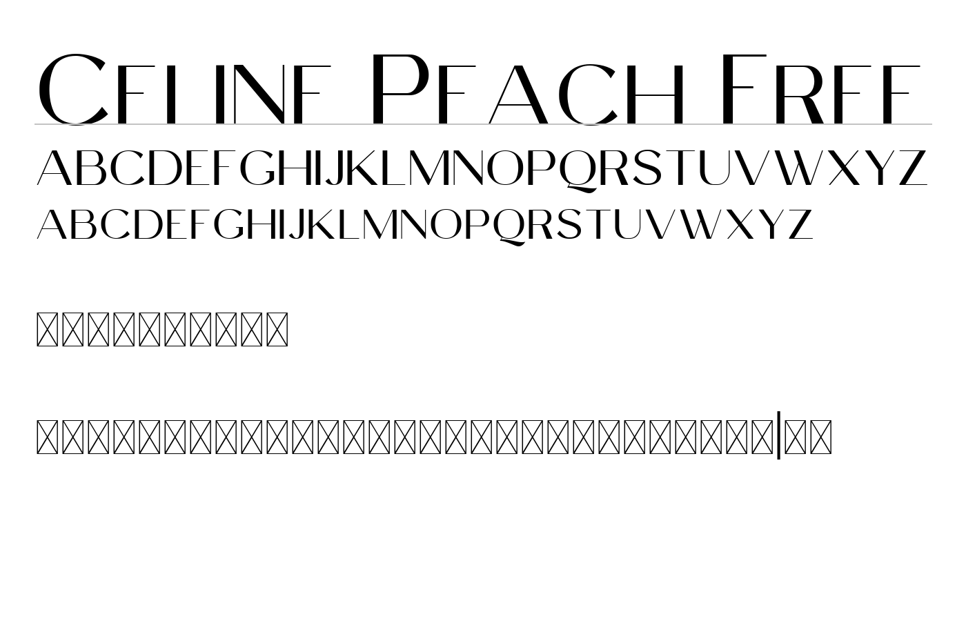 Celine Peach Free Font preview
