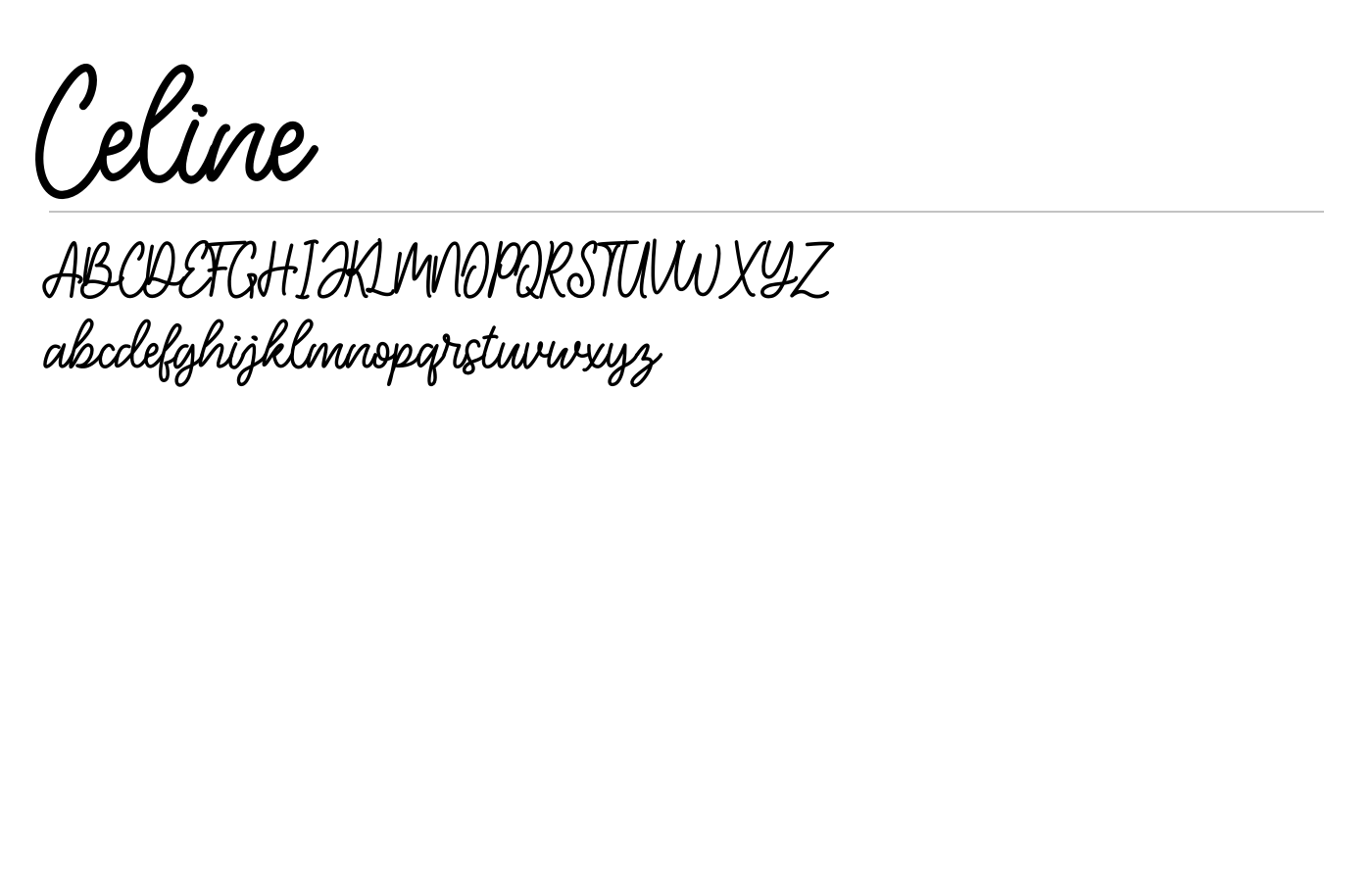 Celine Font preview