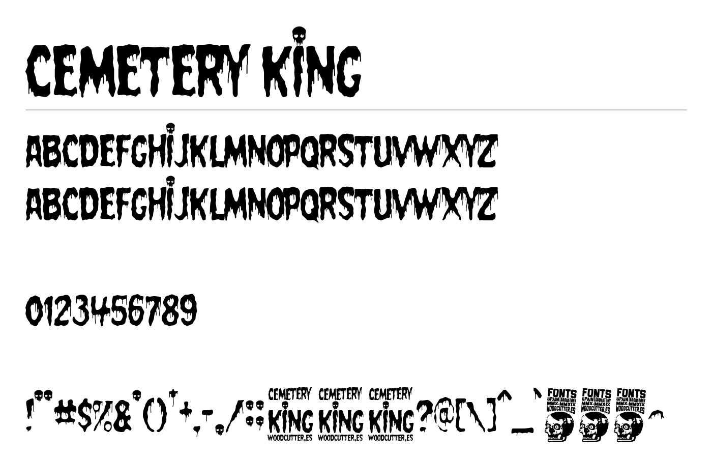 Cemetery King Font preview