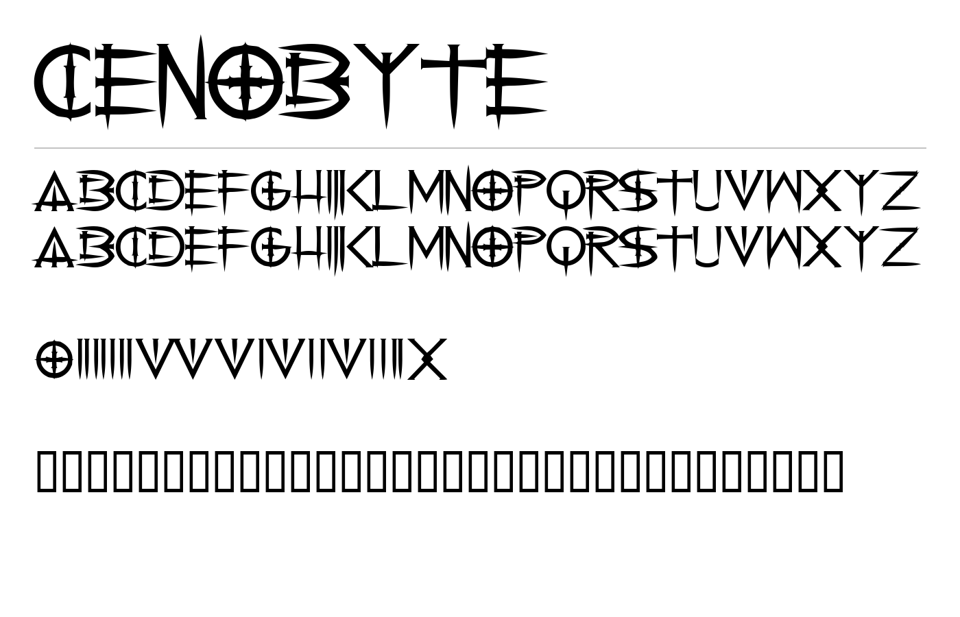 Cenobyte Font preview