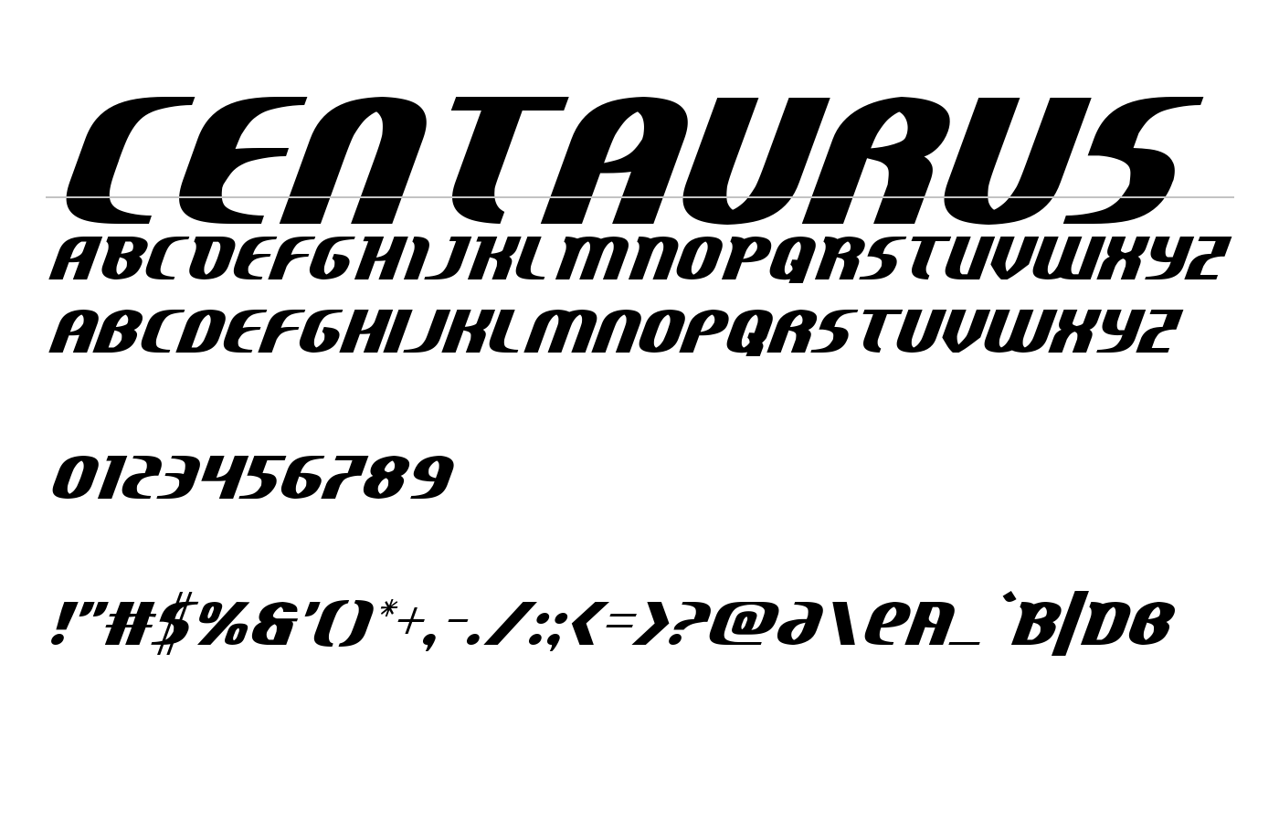 Centaurus Font preview