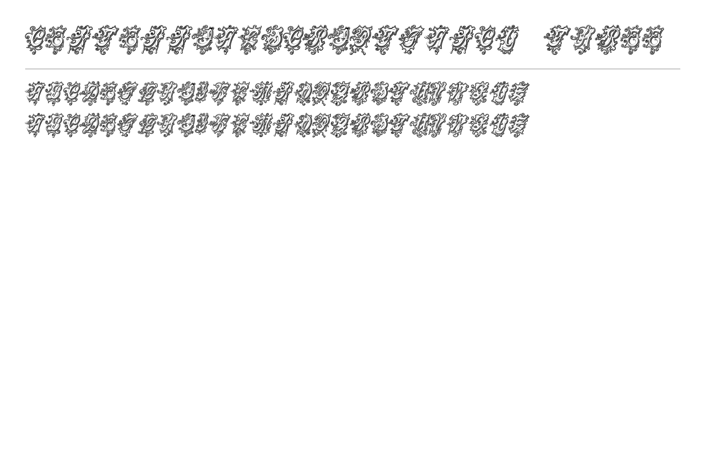 CentennialScriptFancy Three Font preview