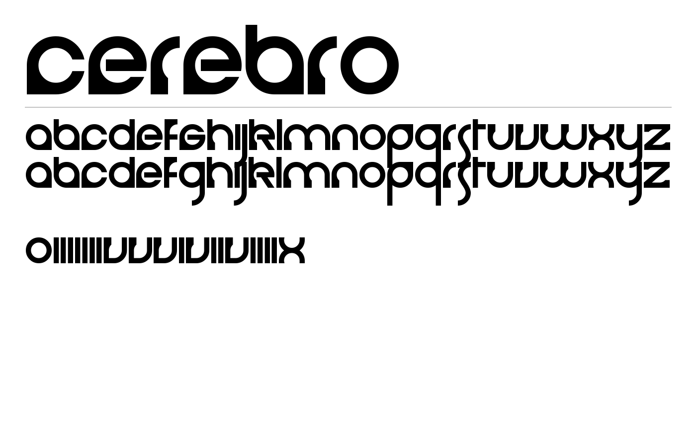 Cerebro Font preview
