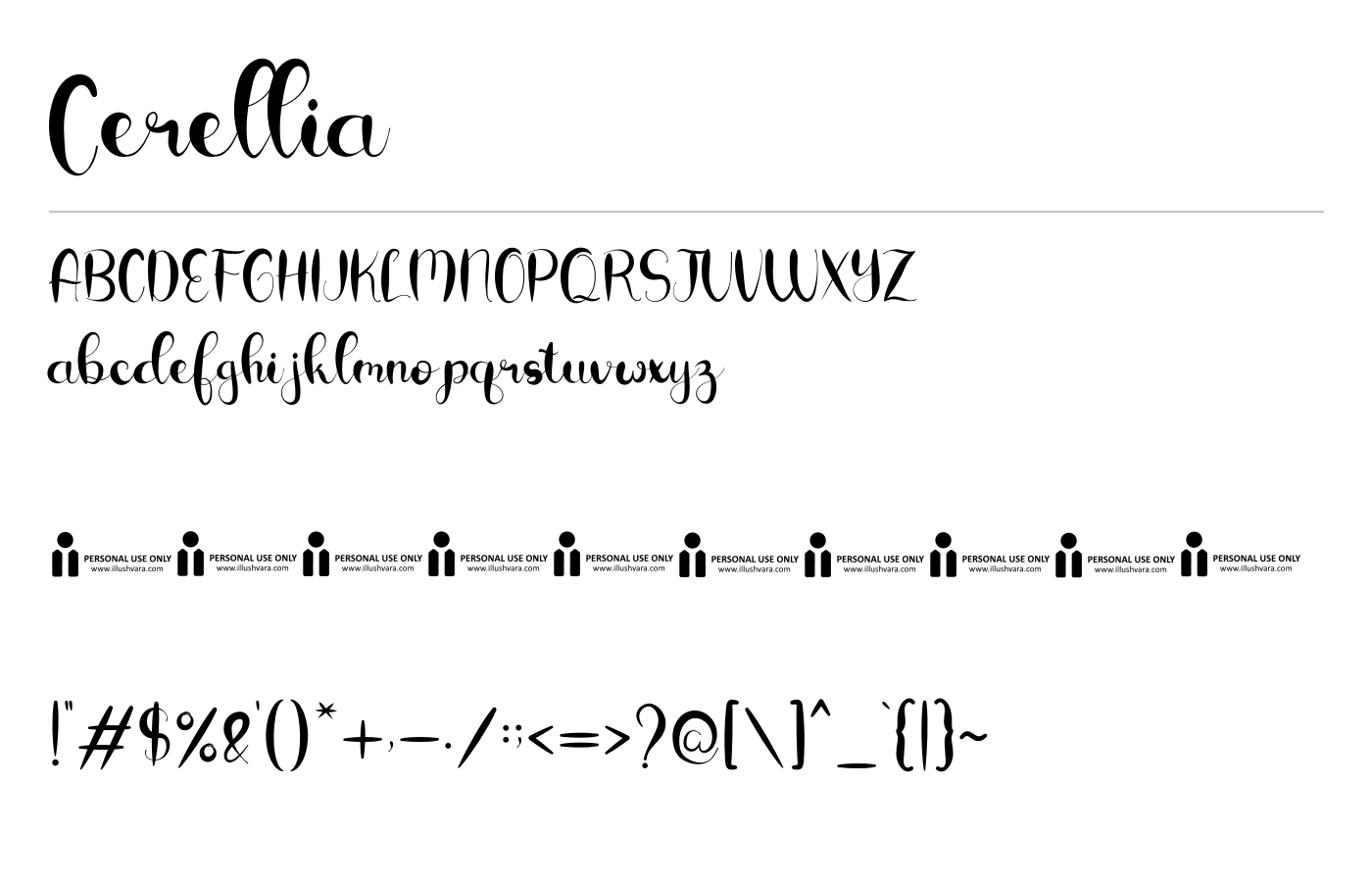 Cerellia Font preview