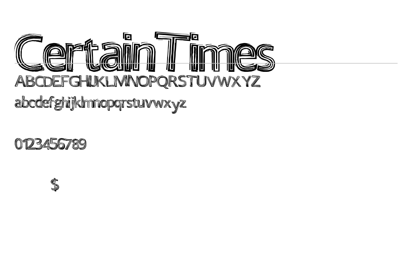 CertainTimes Font preview