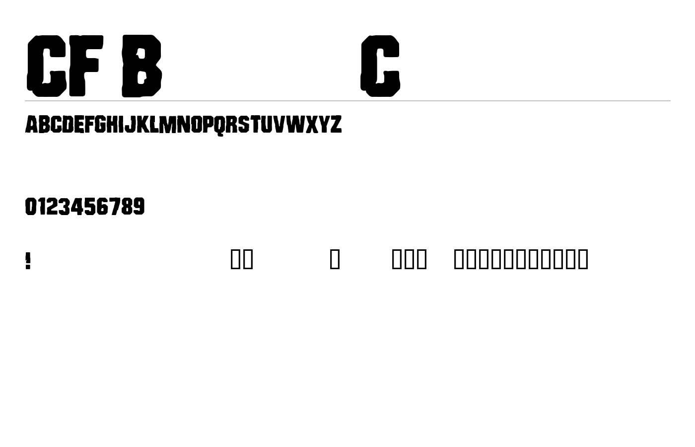 CF Bad Cops Font preview
