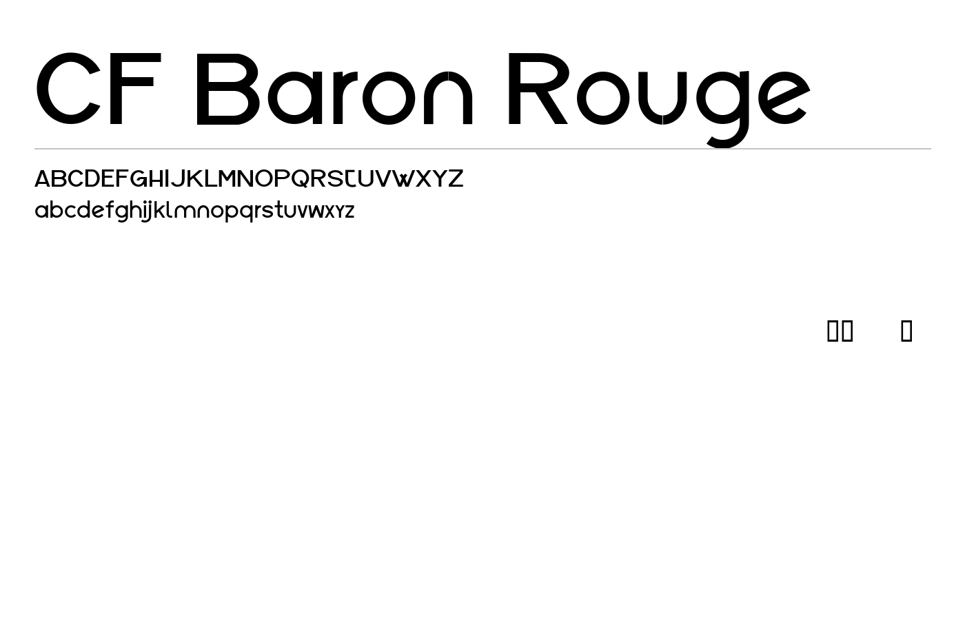 CF Baron Rouge Font preview