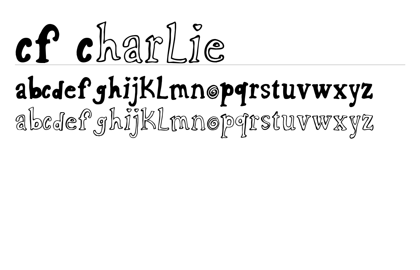 CF Charlie Font preview
