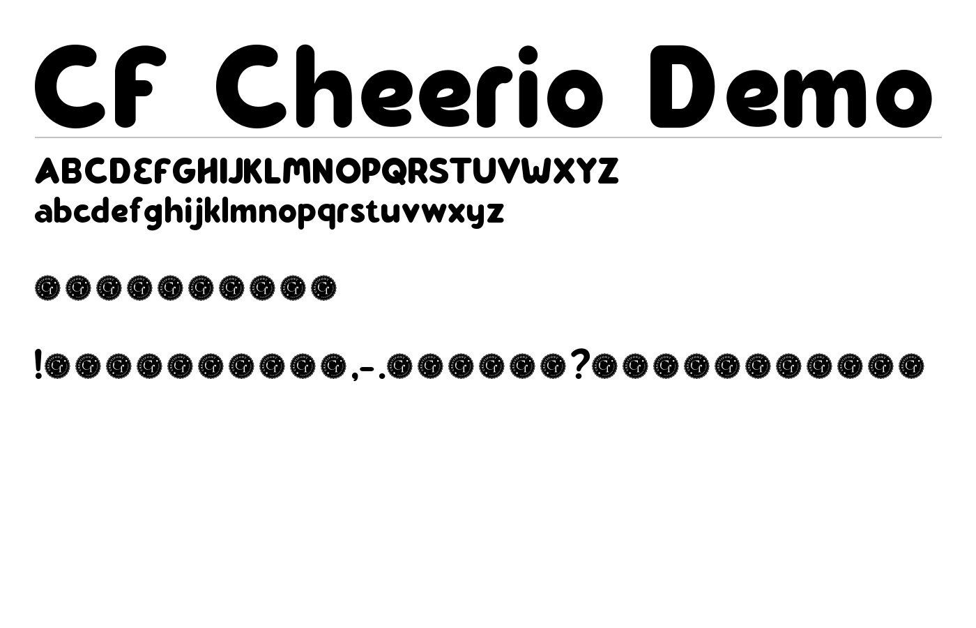 CF Cheerio Demo Font preview