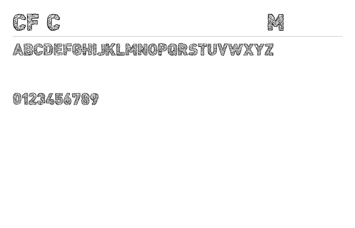 CF Civilisation Maya Font preview